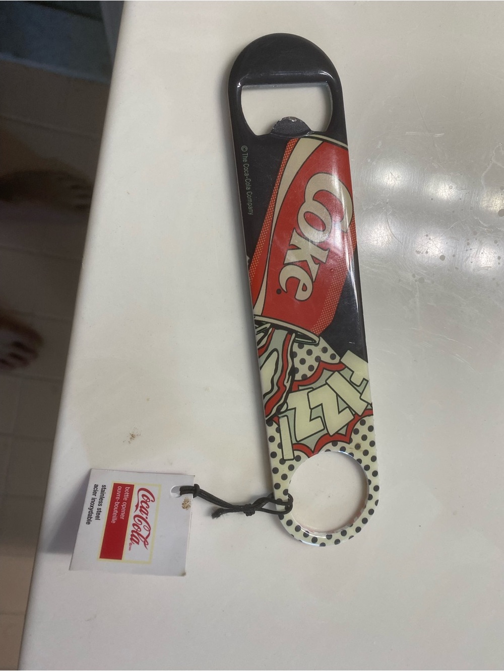 NEW Coca Cola Red & Black Metal Bottle Opener